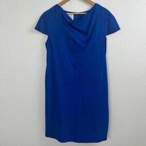Suzi Chin‎ for maggy boutique Dress Womens 12 Royal Blue Cap Sleeves